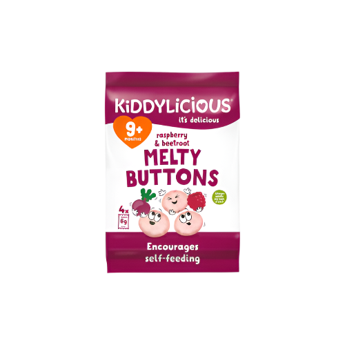 Kiddylicious Buttons Raspberry & Beetroot (30g) – Healthy Snack for Kids