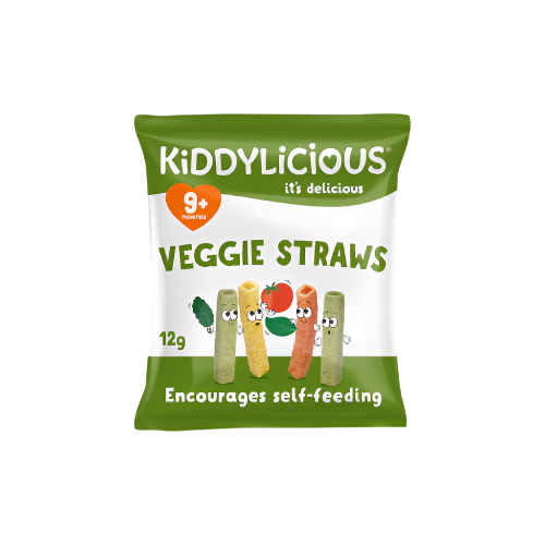 Kiddylicious Veggie Straws 12g – Healthy Crunchy Snack for Kids & Toddlers