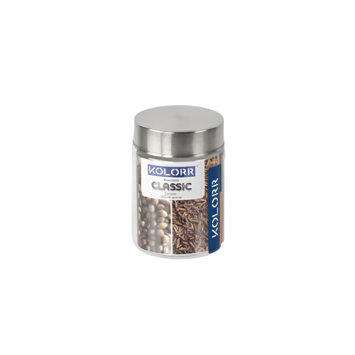 Kolorr Classic PET Plastic Food Storage Jar 300ml with Airtight Lid