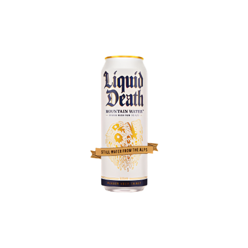 Liquid Death Mountain Still Water 4x500ml – Bold, Refreshing Hydration in Recyclable Cans