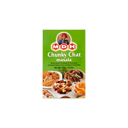 MDH Chunky Chat Masala 100g – Authentic Indian tangy spice mix for chat, fruits, and snacks