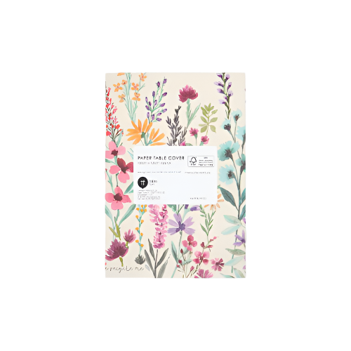 Table Fun Meadow Table Cover – 180x120cm – Reusable Plastic Party Tablecloth