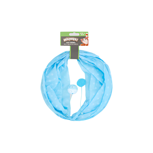 Meowee Cat Toy Tunnel – Foldable Crinkle Tunnel for Cats and Kittens