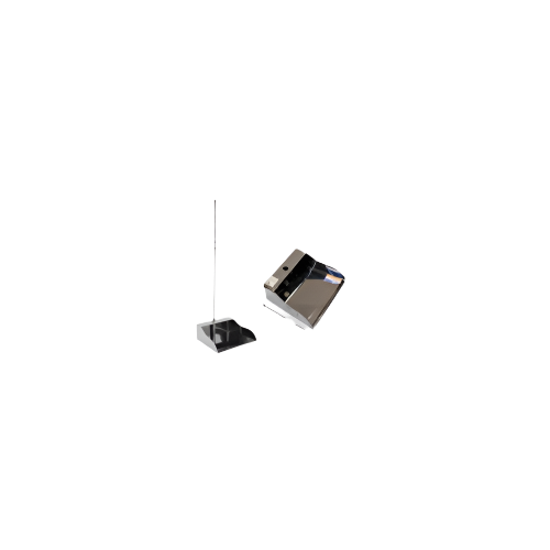 Heavy-duty metal cleaning dustpan with 75cm long handle for home and commercial use – 23.5 x 21.3 x 75 cm