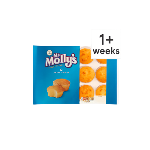 Ms Molly’s Fairy Cakes – 12 Pack of Iced Mini Sponge Cakes