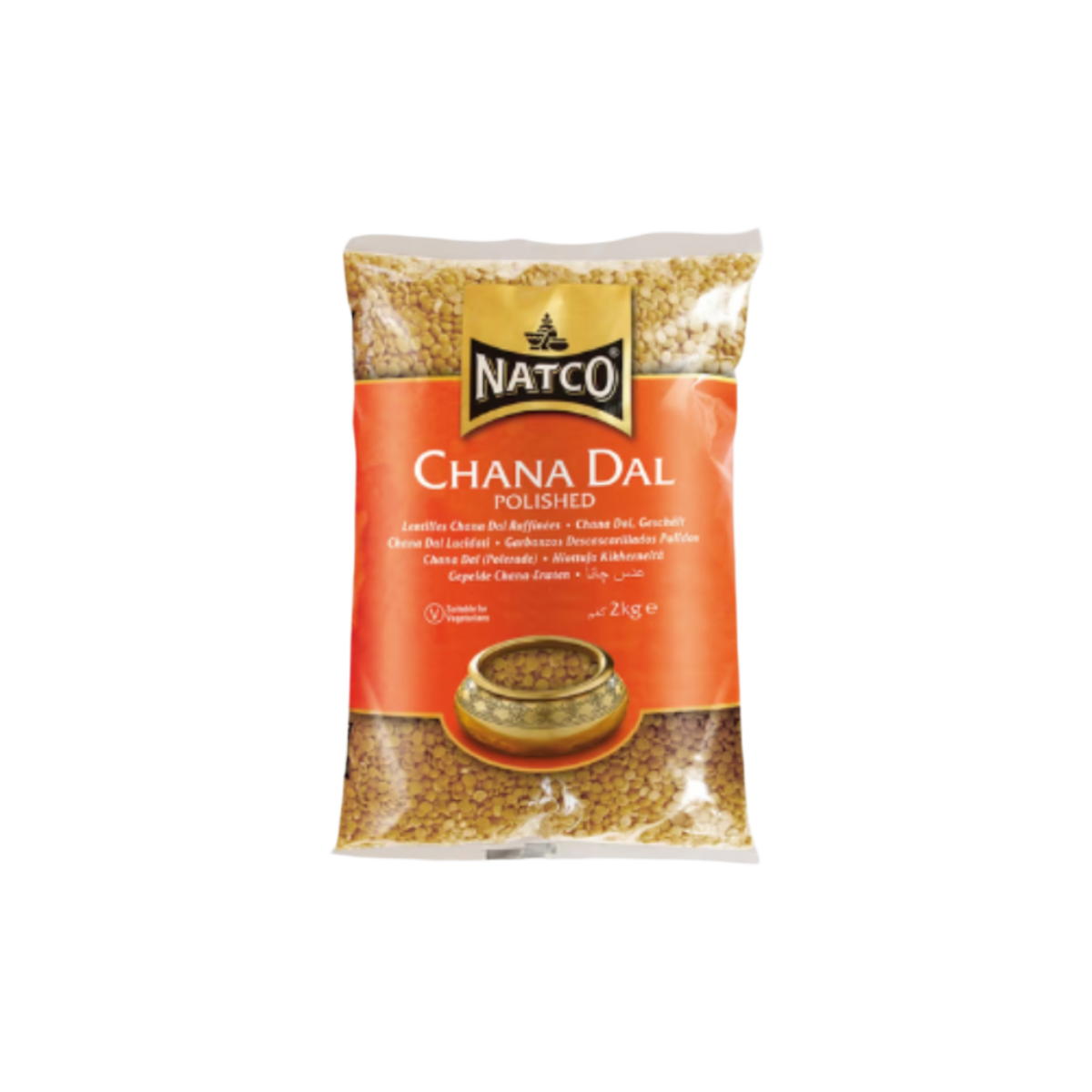 Natco Premium Chana Dal 2kg – Nutritious Legumes for Healthy Meals