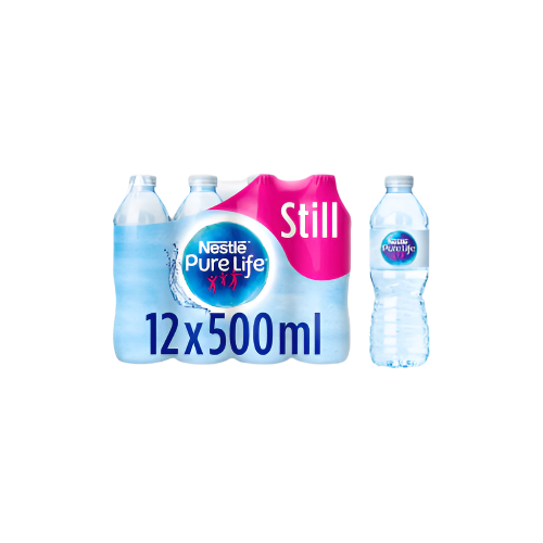 Nestlé Pure Life Still Spring Water 12x500ml – Fresh & Pure Hydration