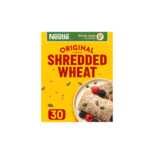Nestlé Shredded Wheat Cereal 30 Biscuits 675g – whole grain, high-fibre breakfast cereal