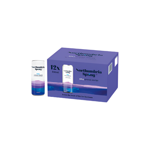 Northumbria Spring Still Spring Water 12 x 330ml – Natural Hydration from Northumbria Springs