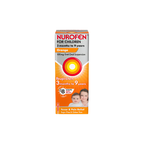 Nurofen For Children 100mg Orange Liquid 100ml – Effective Pain & Fever Relief for Kids – £4.99