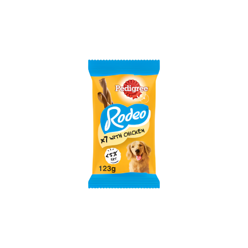 Pedigree Rodeo Chicken Dog Treats – 7 Twisted Sticks, 123g