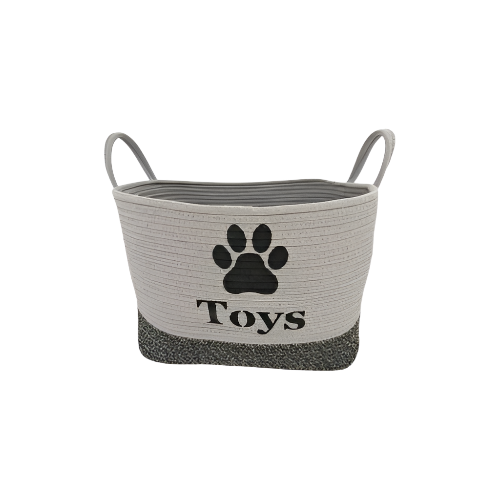 Pet Toy Basket | Foldable Storage for Dog & Cat Toys