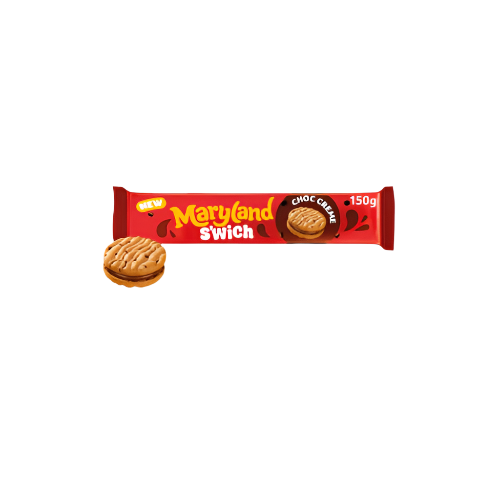 Maryland S'wich Chocolate Creme Biscuits 150g – Front Packaging View