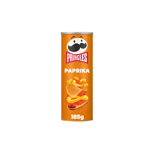 Pringles Paprika Sharing Crisps 185g – Smoky & Spicy Paprika Flavor Potato Chips