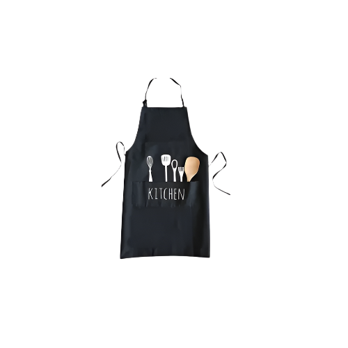 PVC Kitchen Apron with Printed Design – Waterproof Cooking Apron 55 x 72 cm – IndianGroceryUK