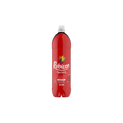 Rubicon Spring Sparkling Water 1.5L Bottle – Black Cherry & Raspberry Flavour – Indian Grocery UK