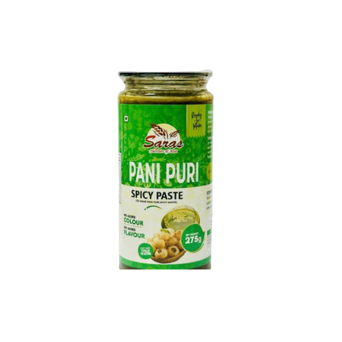 Saras Pani Puri Chutney 275g x 2 – Tangy Indian Chutney for Golgappa & Puchka