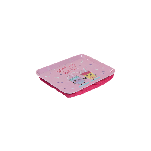 Scribble Pop Shop Kids Lap Tray - Foodie Design with Cushioned Base for Snacks and Crafts