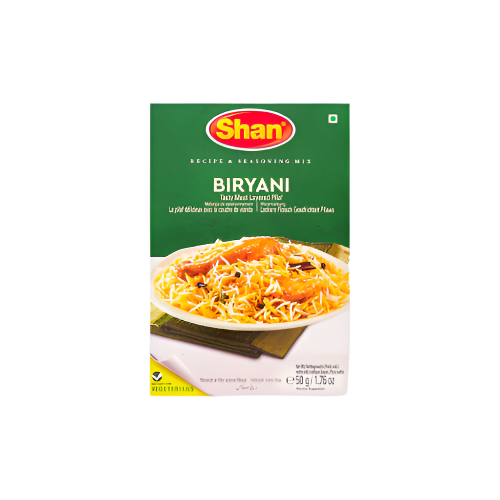 Shan Biryani Masala Mix 50g Box – Pakistani Spice Blend for Biryani