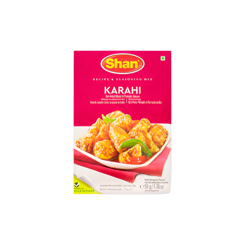 Shan Karahi Fry Gosht Curry Masala Mix 50g – Traditional Pakistani Spice for Karahi & Meat Dishes