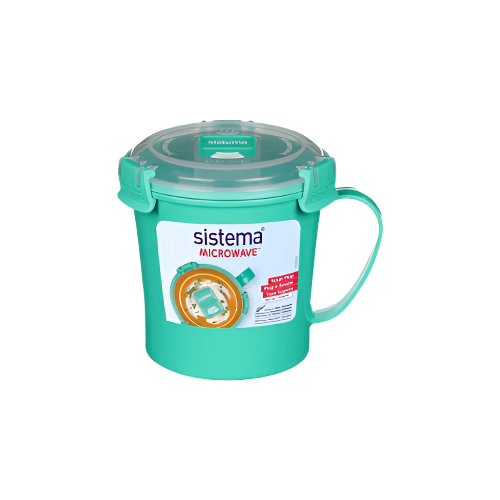 Sistema Microwave Soup Mug 656ml BPA-Free with Leakproof Lid and Steam-Release Vent