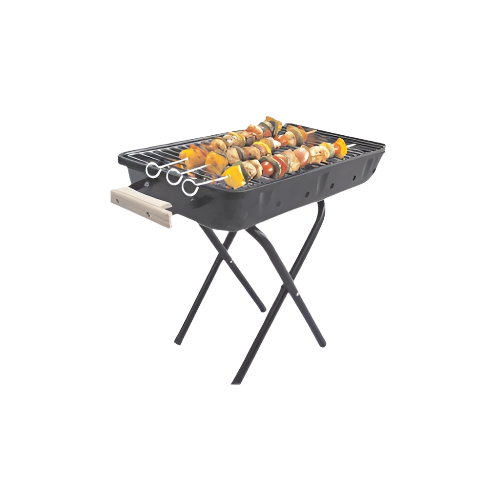 Small Charcoal BBQ Grill with Metal Stand – Portable Outdoor Barbecue – IndianGroceryUK