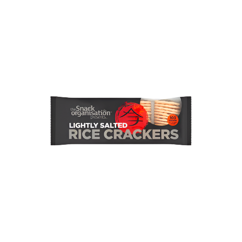 Snack Organisation Lightly Salted Crackers 100g | Savory, Crisp & Healthy Snack