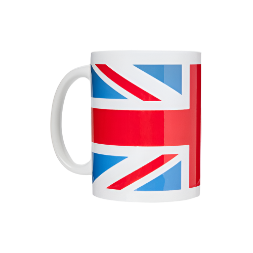 Union Jack Coffee Mug – 350ml Ceramic British Flag Cup – UK Gift Idea