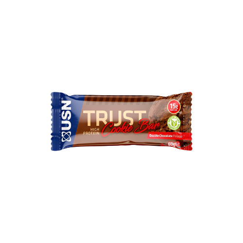 USN Trust Protein Cookie Bar - Double Chocolate (60g) | High-Protein, Low-Sugar, Indulgent Snack