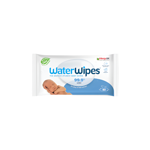WaterWipes Biodegradable Baby Wipes 60 Pack – 99.9% Water & Plastic-Free