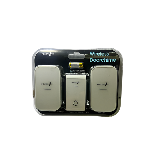 wireless door chime front view with LED and volume control