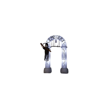 10ft Inflatable Grim Reaper Arch with LED Lights