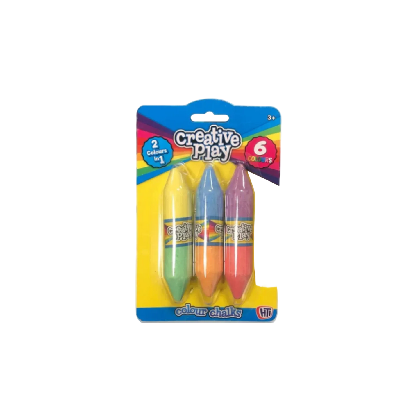Dual-colour kids chalk for drawing and art £2.19