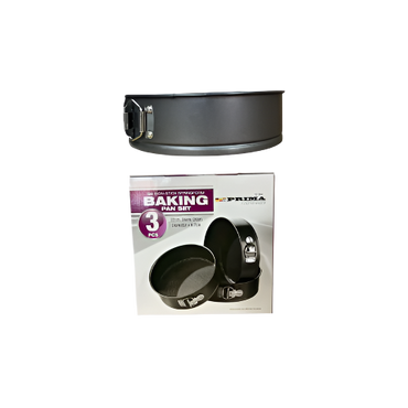 "3-Piece Non-Stick Springform Baking Pan Set – Round Cake Tins – £6.99"

