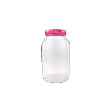 8 Litre Plain Glass Food Storage Jar with Plastic Lid – Ideal for Cereal, Oats, Pasta – IndianGroceryUK