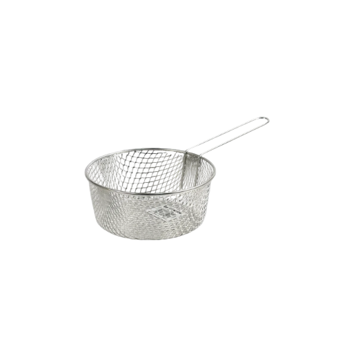 7-inch long handle metal wire deep frying basket for chips – IndianGroceryUK