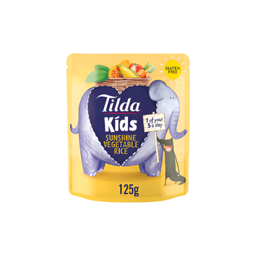 Tilda Kids Sunshine Vegetable Rice 125g – Nutritious Meal for Kids

