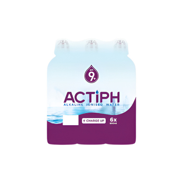 Actiph Alkaline Ionised Water 6x600ml – Premium Hydration with Health Benefits

