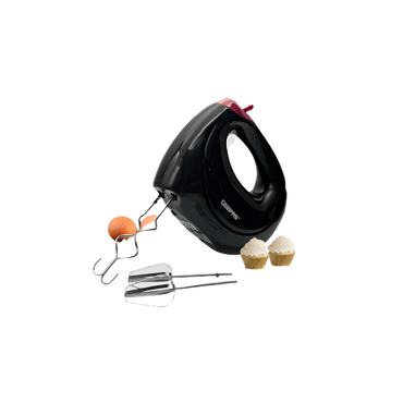 Baking Hand Mixer 7 Speed 150W Black GHM43012BK – Lightweight Mixer with Stainless Steel Beaters

