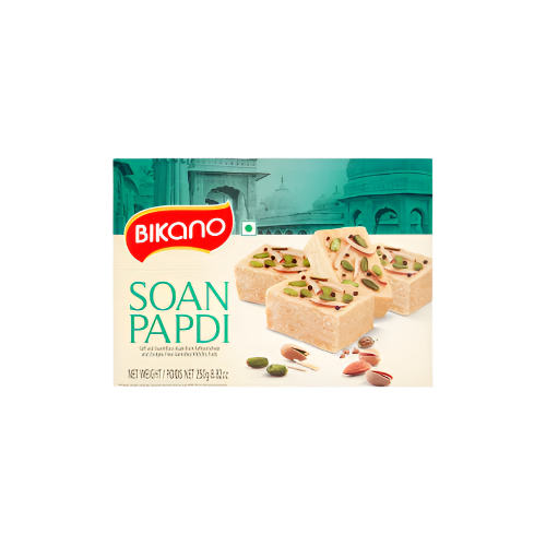 Bikano Soan Papdi 250g – Traditional Indian Flaky Sweet in Box

