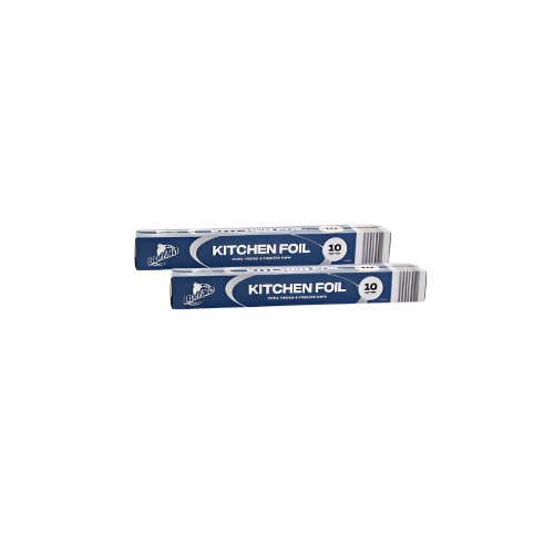 Buffalo Kitchen Foil – 2 Rolls of 10m Aluminium Foil for Cooking, Baking, and Food Storage

