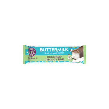 Buttermilk Plant Powered Coconut Choccy Bar 45g – Dairy-Free Vegan Chocolate

