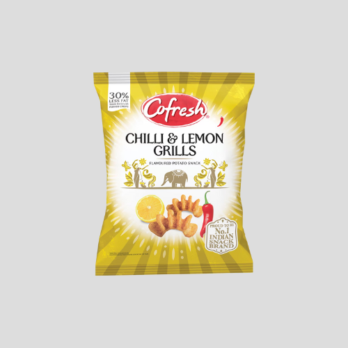 Cofresh Chilli & Lemon Potato Grills 80g – Spicy, Zesty & Crunchy Indian Snack