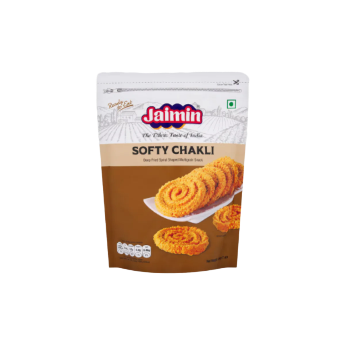 Jaimin Softy Chakli 200g – Light, Crispy & Spiced Indian Snack
