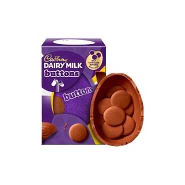 Cadbury Dairy Milk Giant Buttons Easter Egg 96g – Creamy Milk Chocolate Treat

