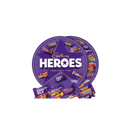 Cadbury Heroes Chocolate Tub 550g – Assorted Mini Chocolates – Buy Online UK