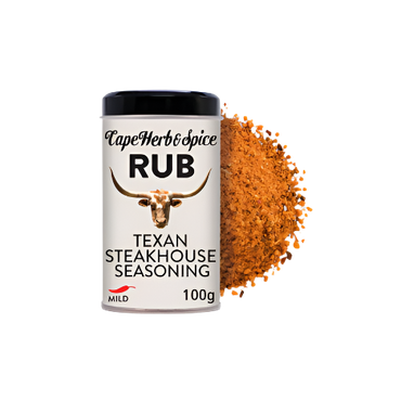 Cape Herb & Spice Texan Steakhouse Seasoning Rub 100G – Smoky & Bold Steakhouse Rub

