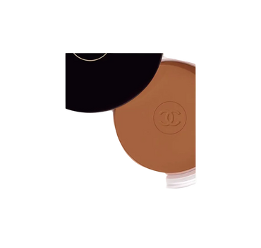Chanel Les Beiges Healthy Glow Bronzing Cream Soleil Tan Medium 30g compact open showing bronzer texture