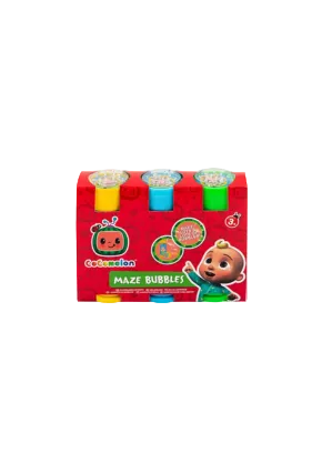 Cocomelon Maze Bubbles 3 x 50ml Pack for Kids