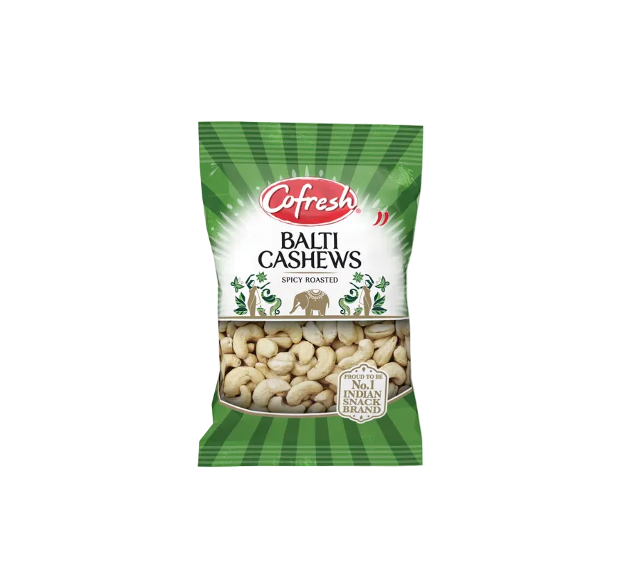 Cofresh Spicy Roasted Balti Cashews 150G Indian Snack Pack